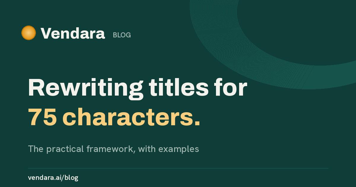 How to Rewrite Amazon Titles for the 75-Character Limit (With Examples)